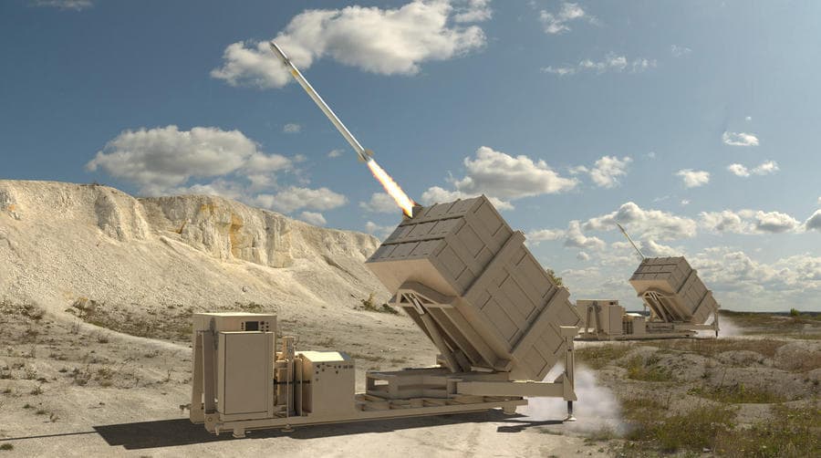 IFPC Inc 2 Enduring Shield launchers firing an interceptor